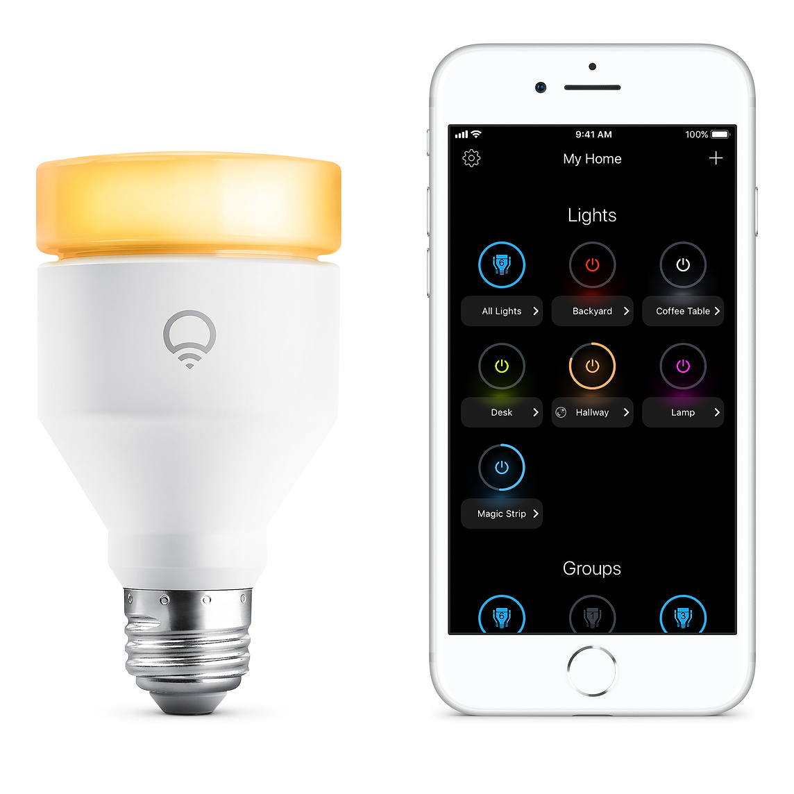 Интеллектуальная многоцветная светодиодная лампа LIFX A60 E27 с поддержкой Wi-Fi 