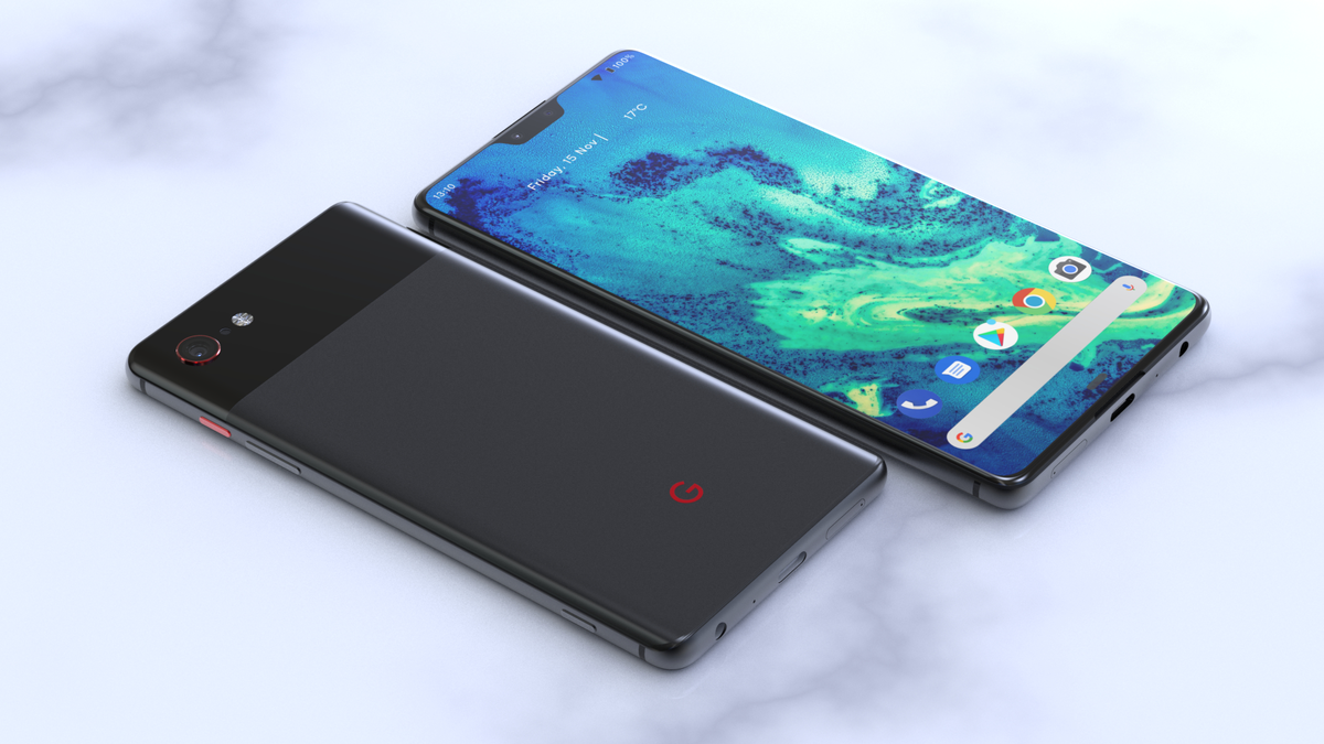 Google Pixel 4 в чёрном