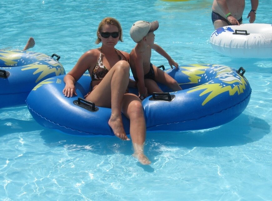 Я с сыном в Аквапарке "Троя", Турция