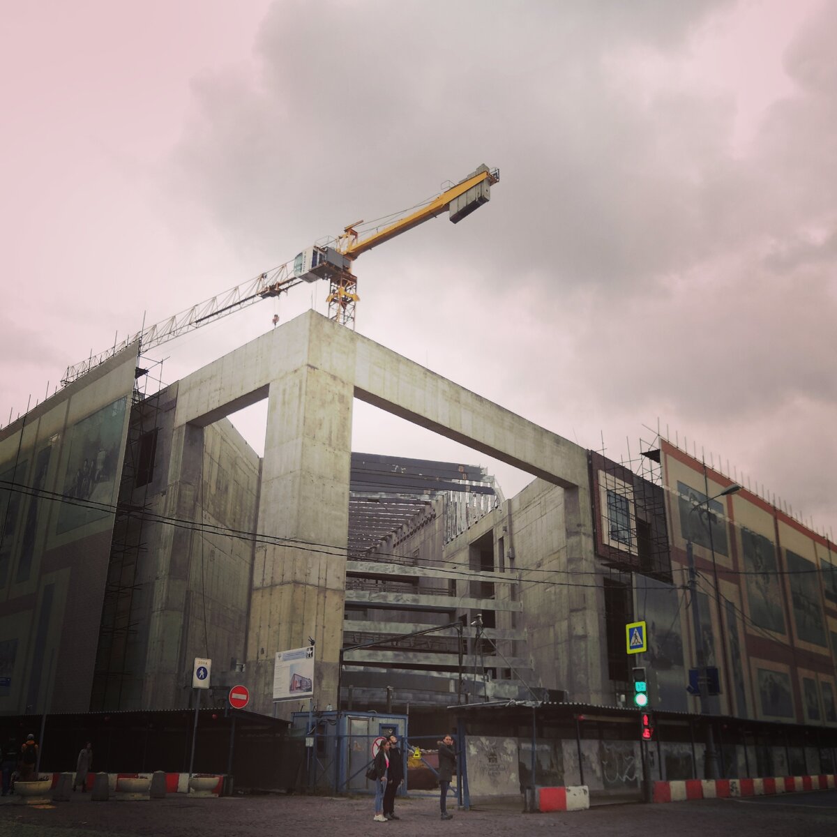 Строящемся здание Третьяковской галереи