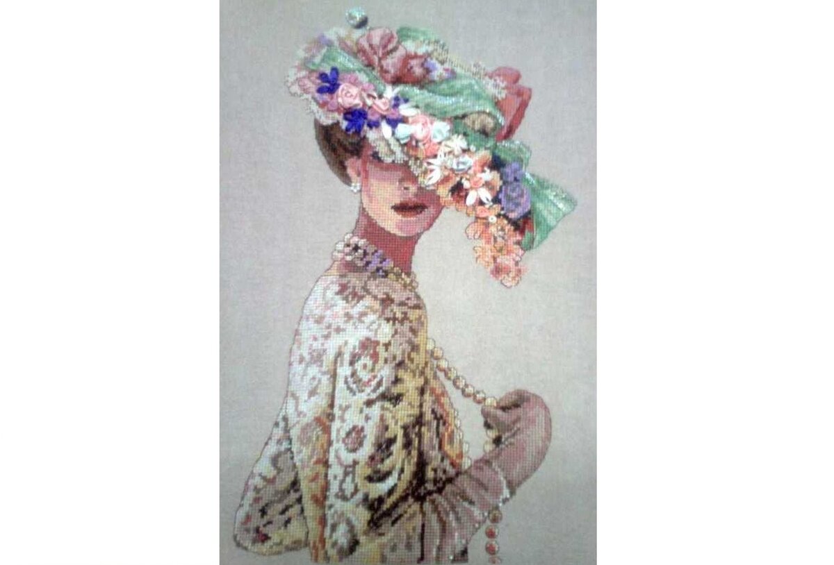 Викторианская элегантность (Victorian Elegance). Моя вышитая работа.
