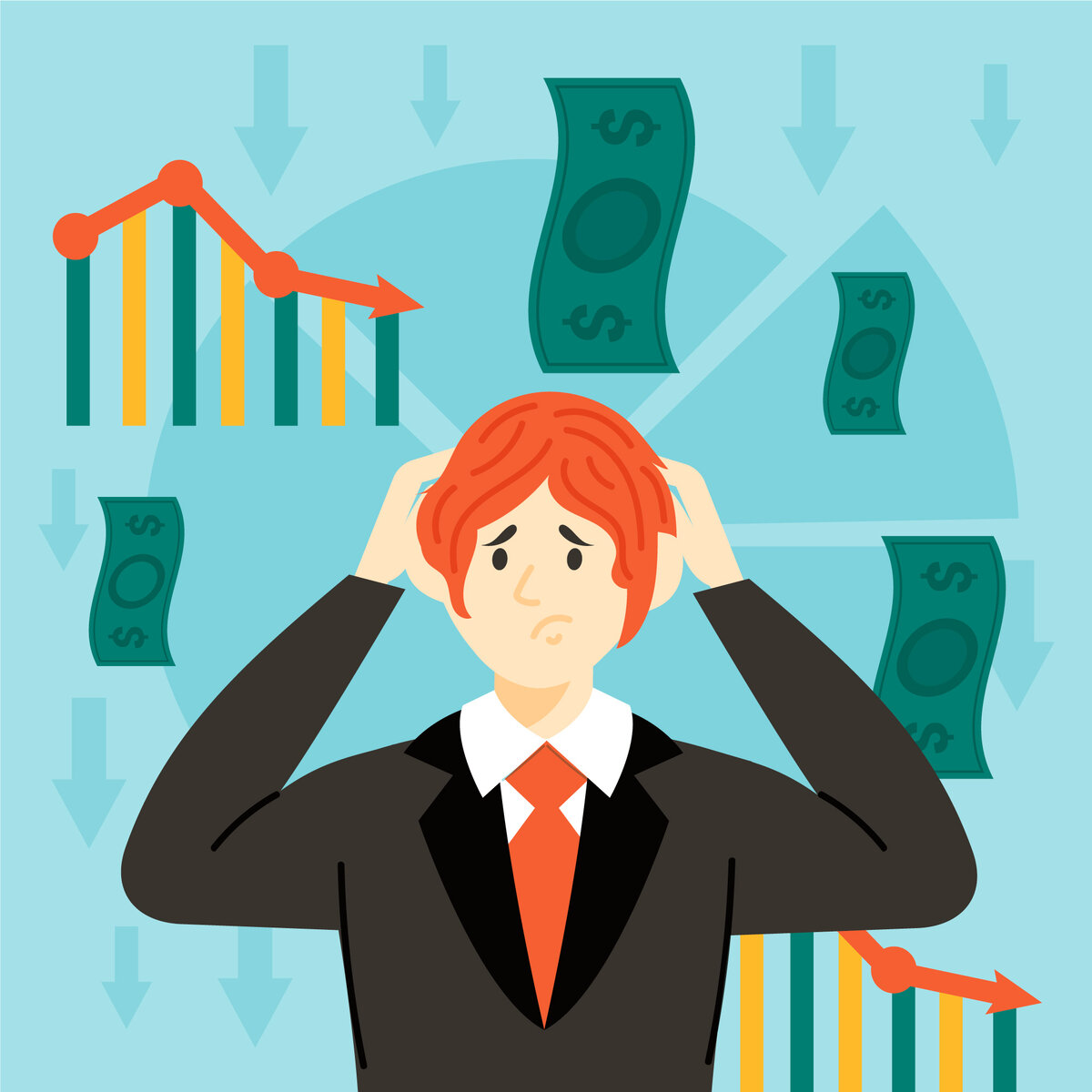 Если убрать с картинки денежки и графики, то будет еще более жизненно...