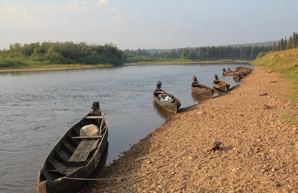 Вот они, печорские лодки