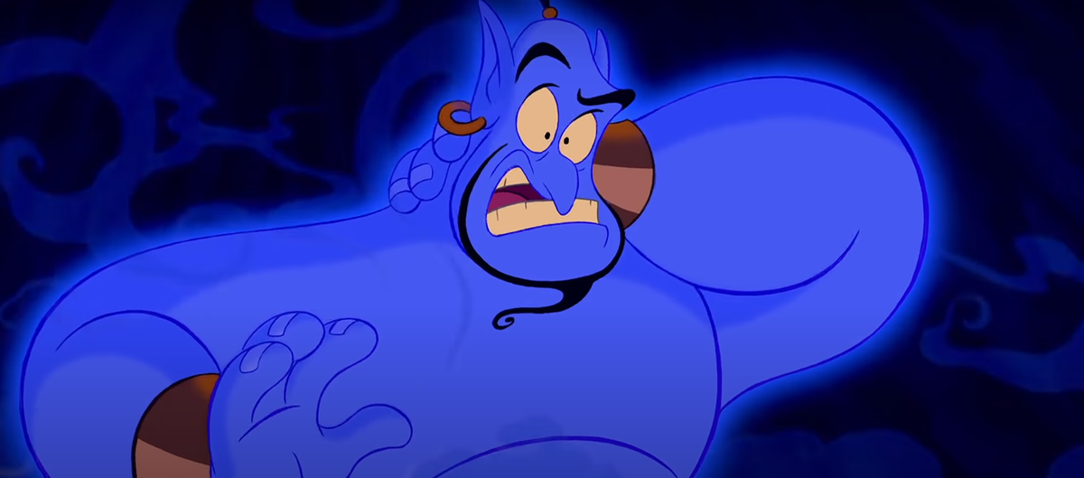 кадр из мультфильма "Аладдин"