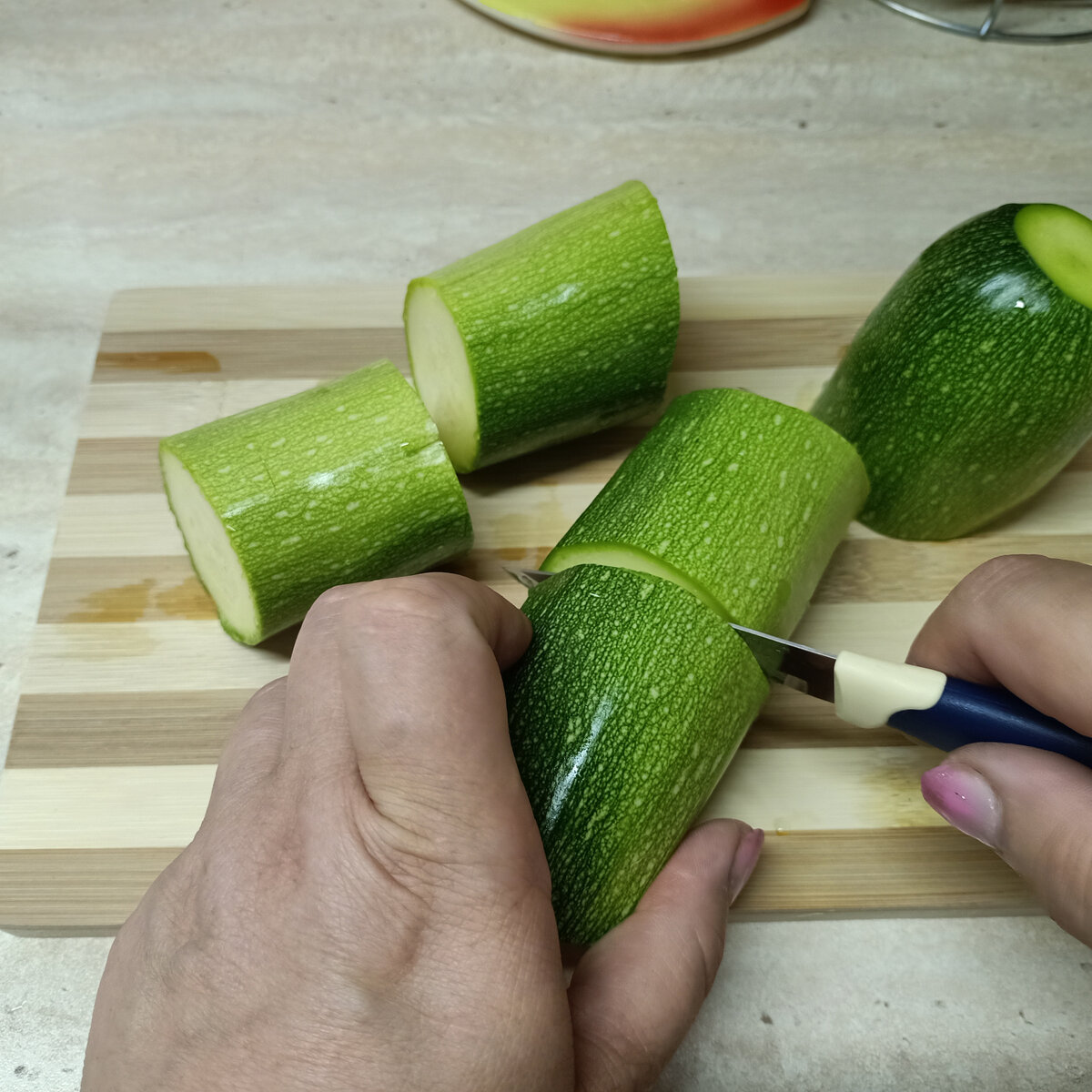 кабачки режем