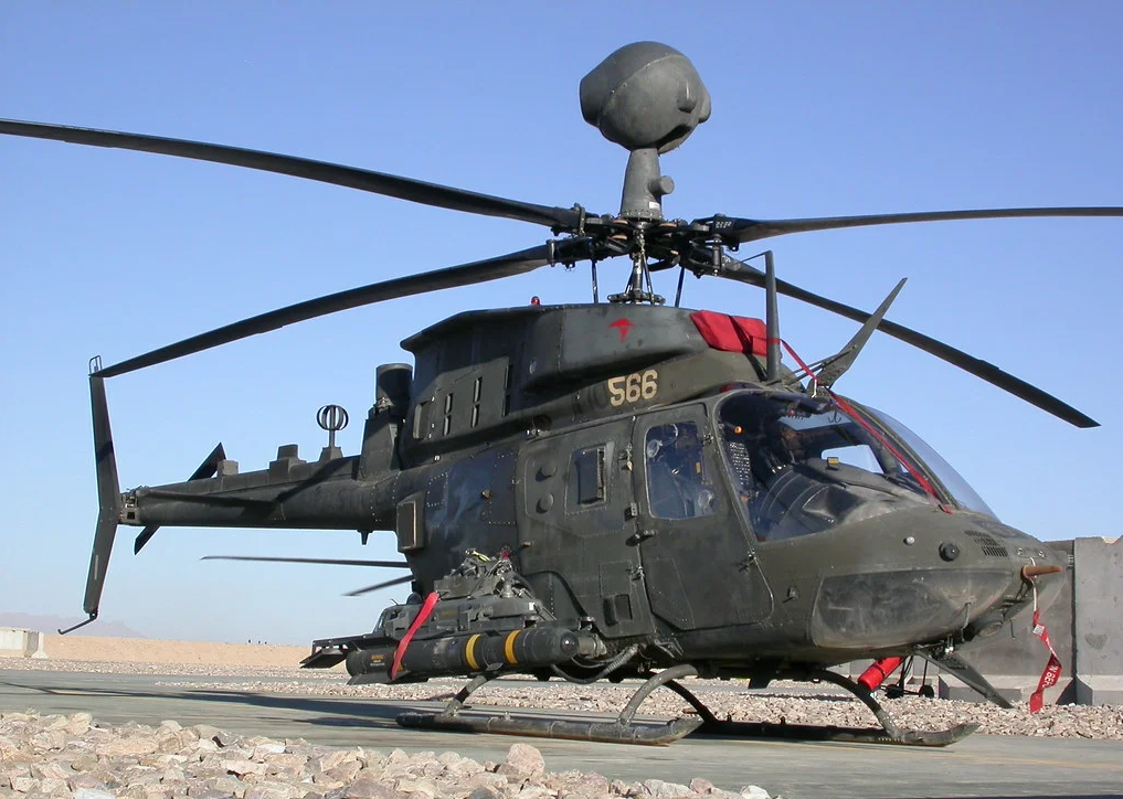 Американский многоцелевой вертолет Bell OH-58 Kiowa 