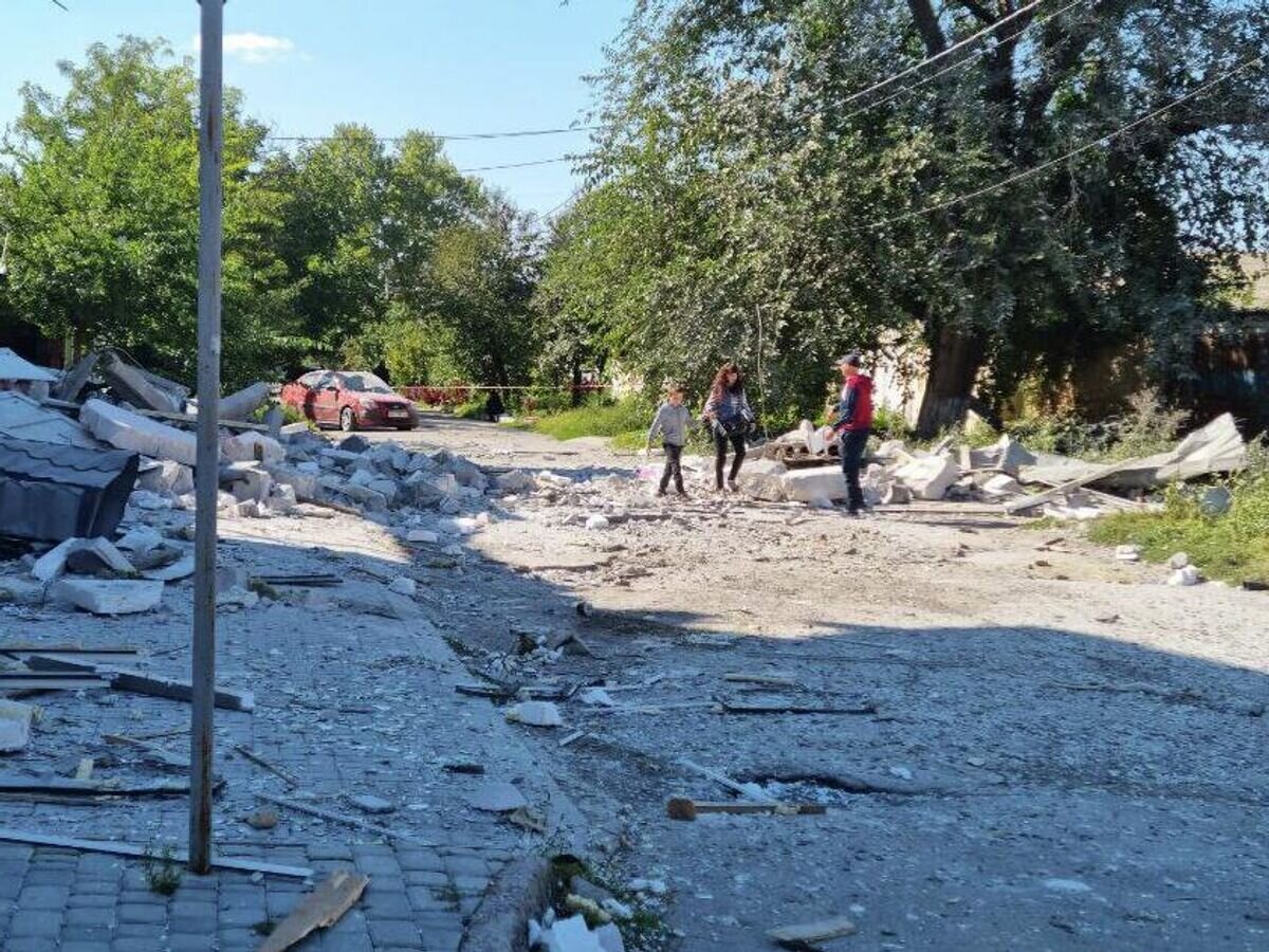    Последствия обстрела Херсона со стороны ВСУ