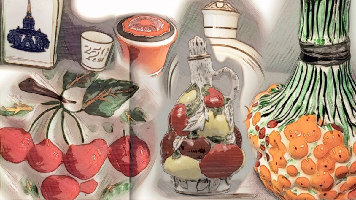 Кувшины Ломоносовского фарфорового завода 