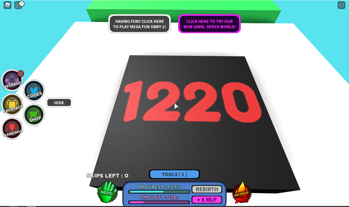 Я прошёл до 1220 уровня!