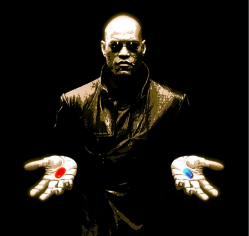 Красная или синяя?