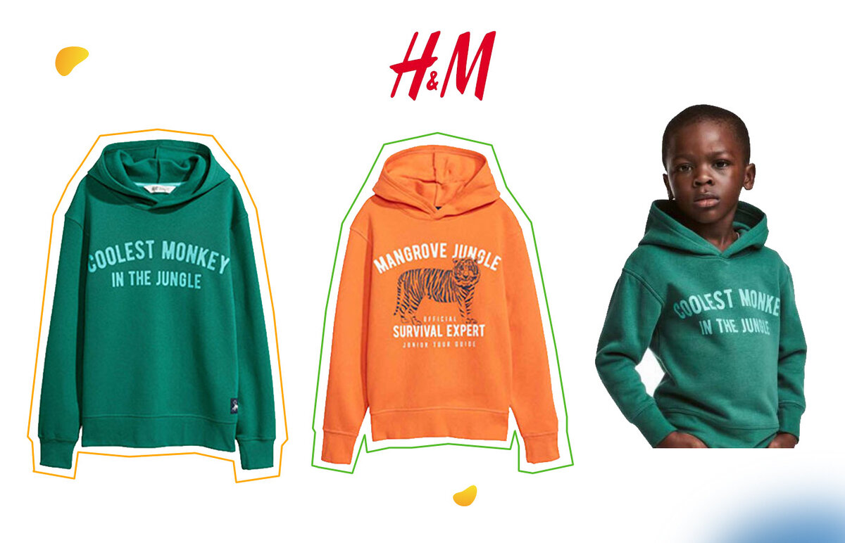 Провальная коллекция детских худи от H&M в 2018г.
