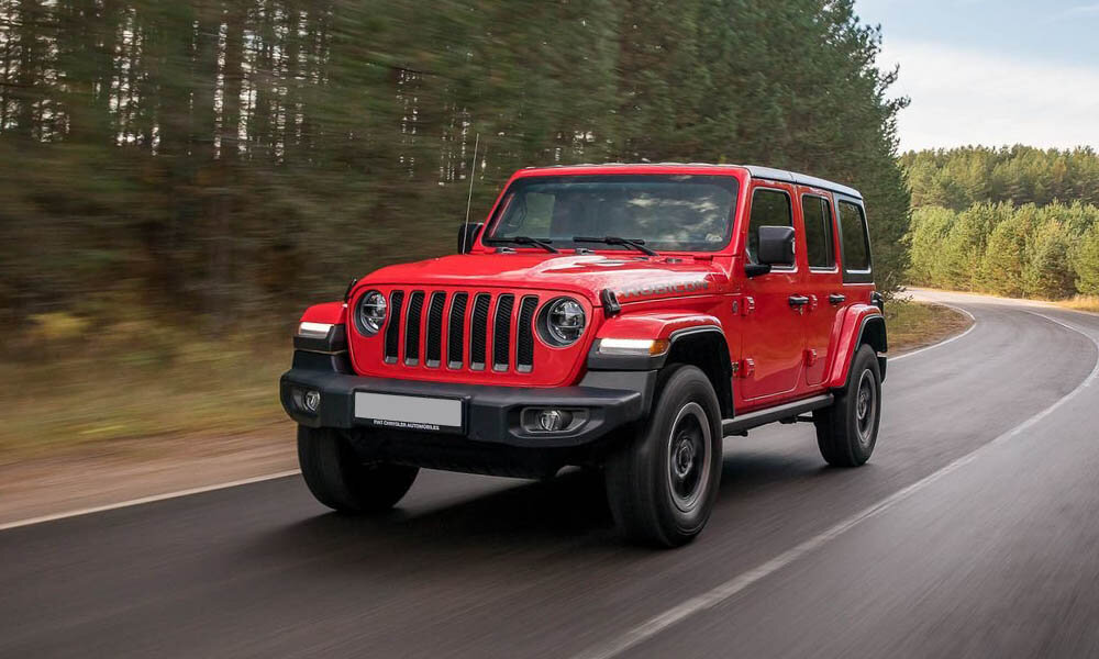 Jeep Wrangler 2020 красный