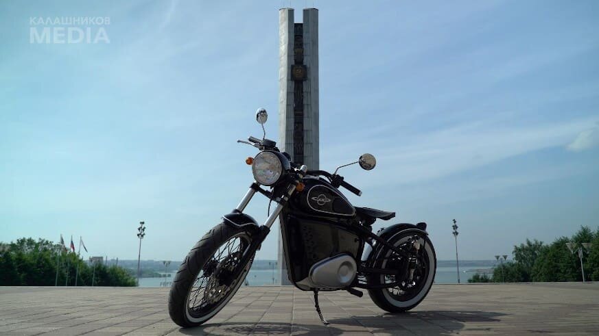 электромотоцикл ИЖ-49 - скриншоты с видео от "Калашникова"