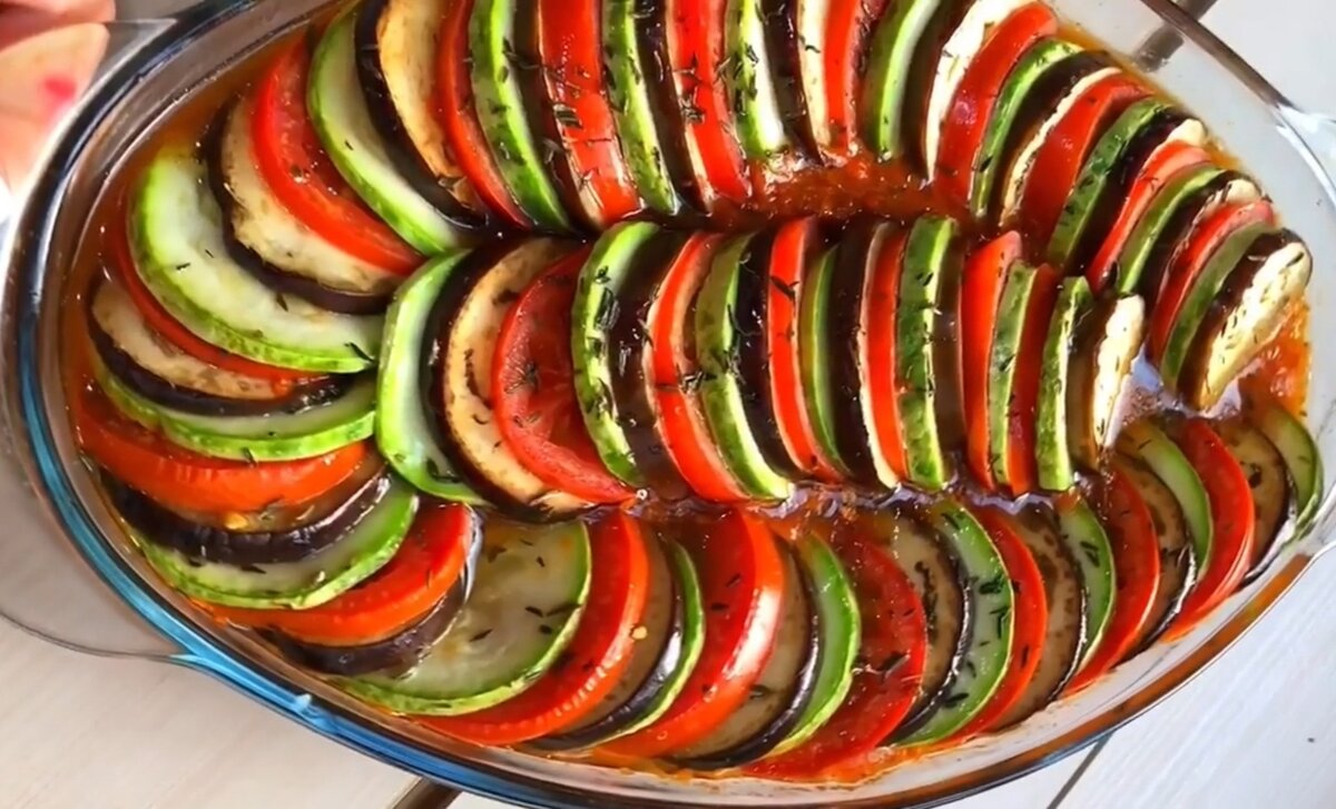 Рататуй, запечённый в духовке