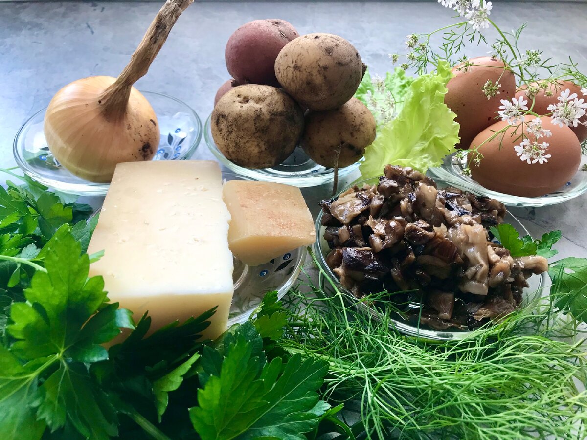 Основные продукты для салата