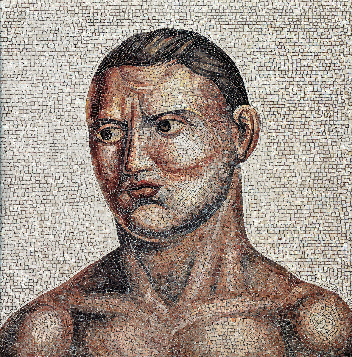 Мозаика. Атлет. 1-я пол. IV в. с многочисленными современными реставрациями.