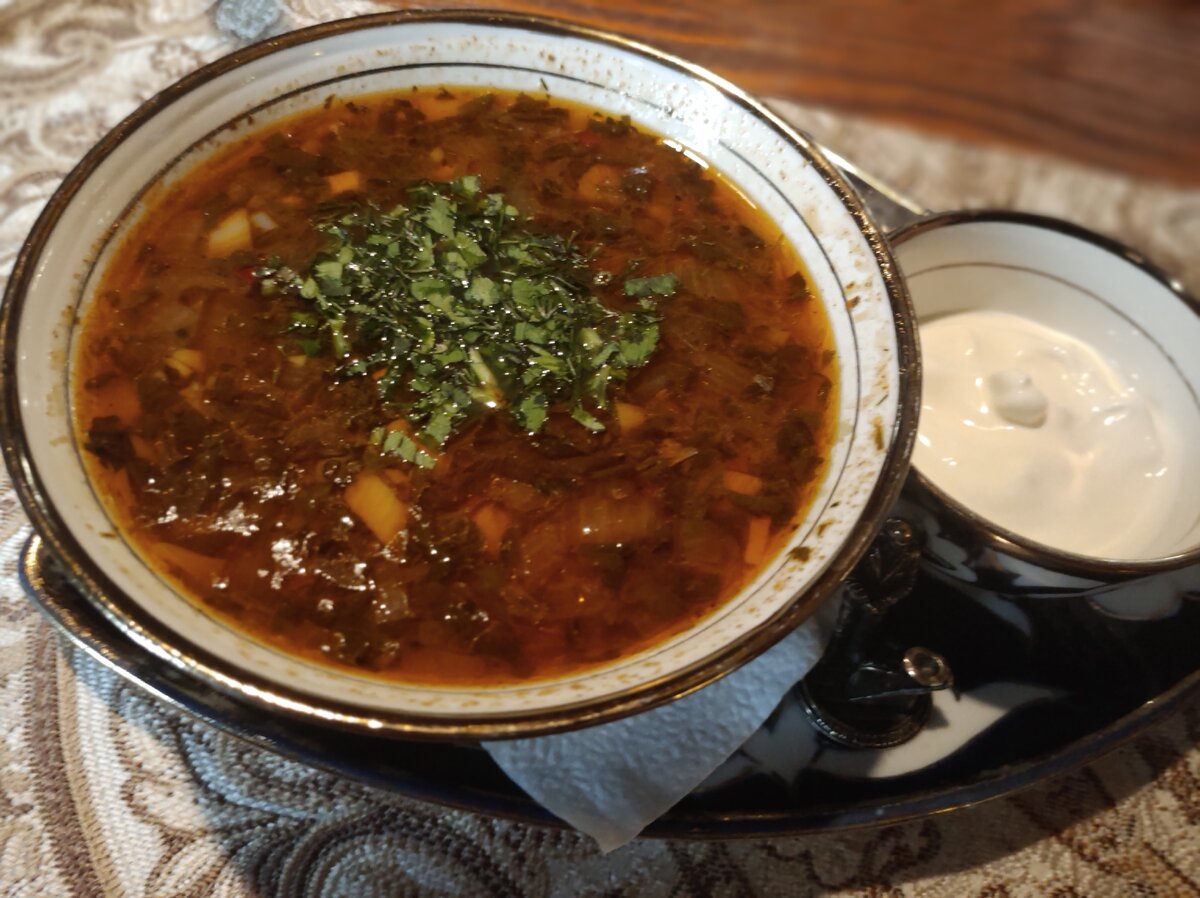 Грузинский фасолевый суп