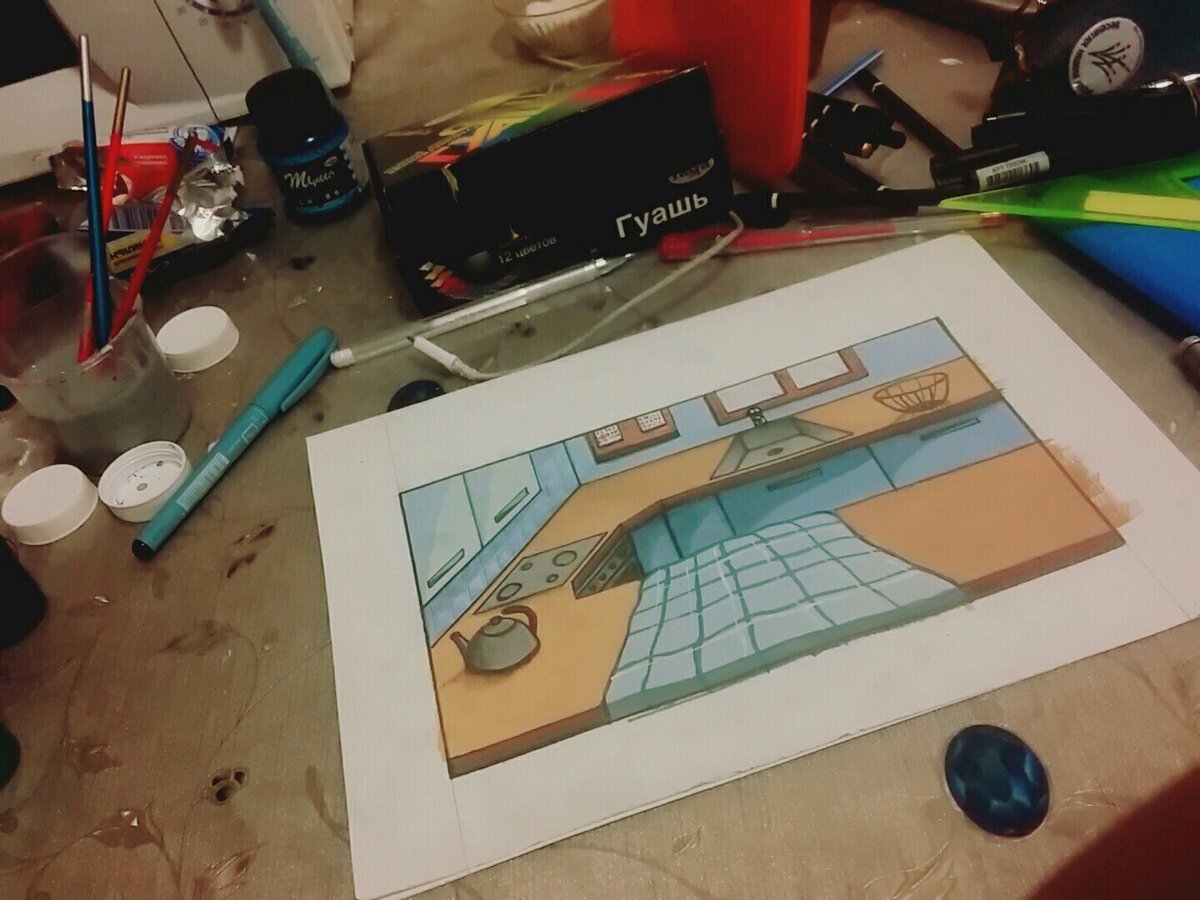 Фото 1 - промежуточный вариант работы