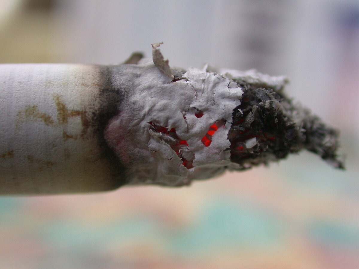 Воистину сатанинский свет пробивается сквозь пепел сигарет...