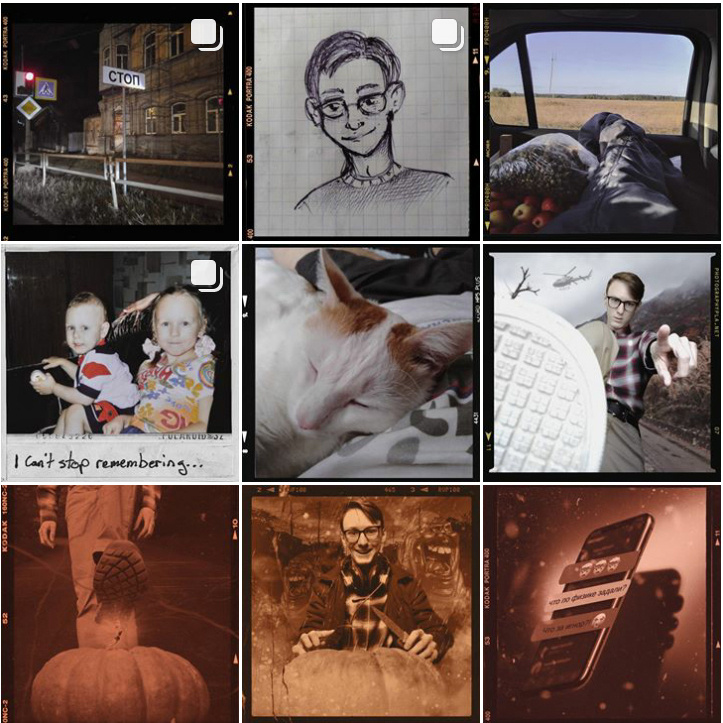 Мои самые первые фотографии, опубликованные в instagram.