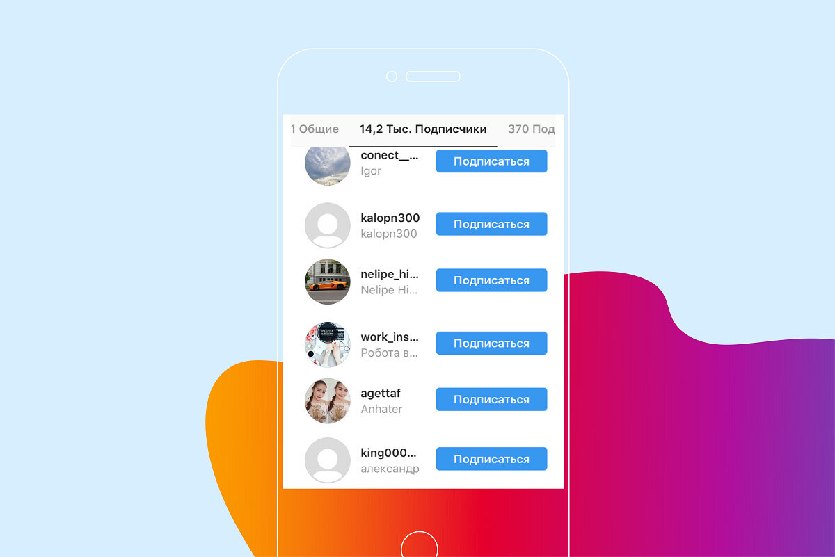 Подписчики блогеров
