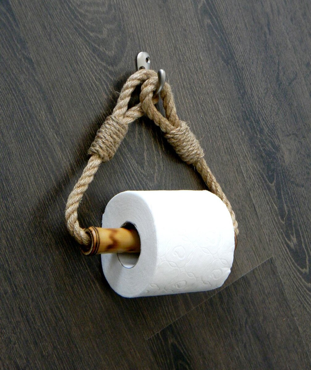 Держатель для туалетной бумаги из джута