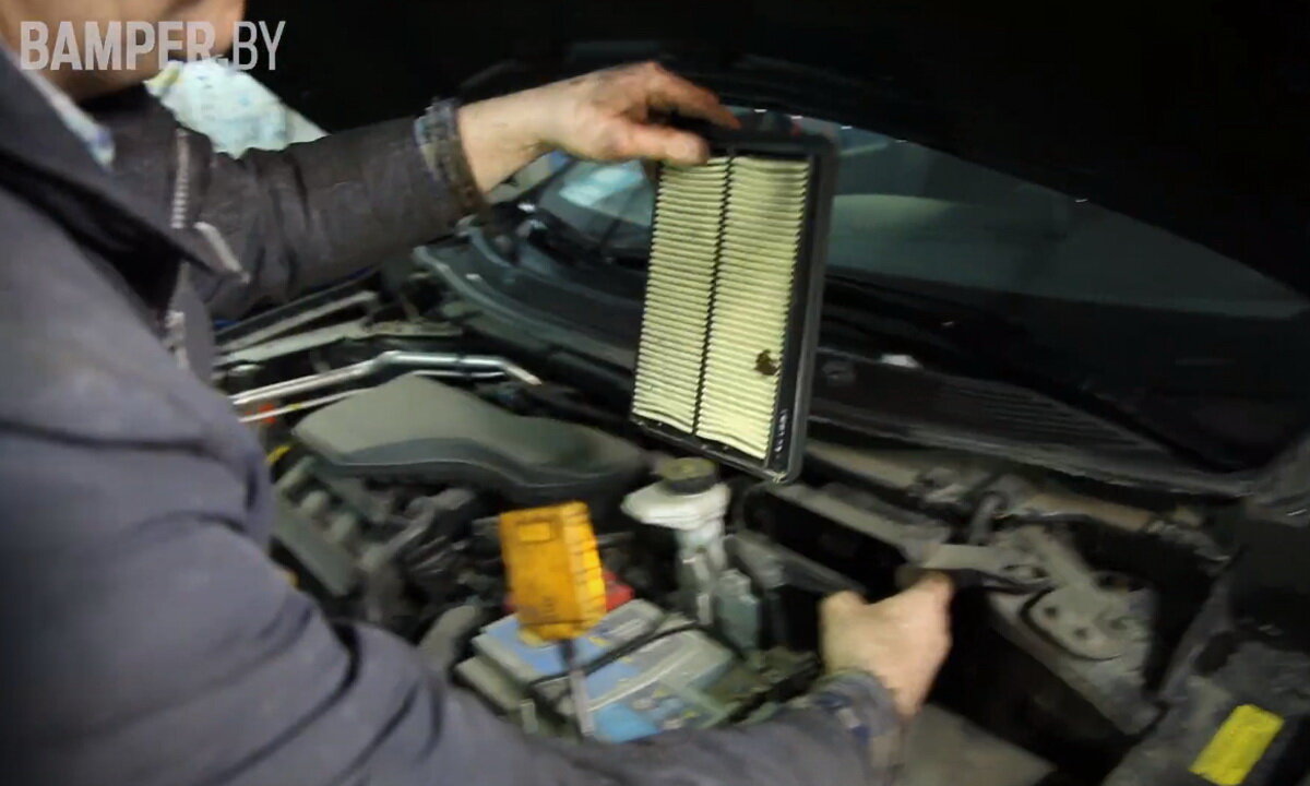 Замена воздушного и салонного фильтра Nissan Qashqai - смотреть видео онлайн от 