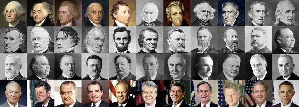 Все президенты США за 250 лет. Только один управлял страной дольше 8 лет.