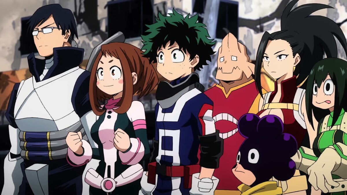 Фрагмент из аниме Моя геройская академия