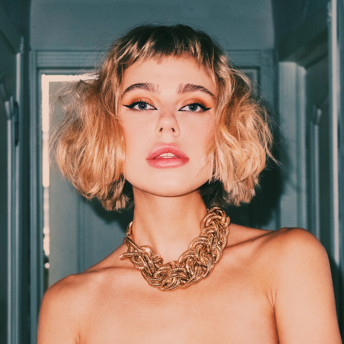 Пример нашей работы (стрижка , макияж и окрашивание) 