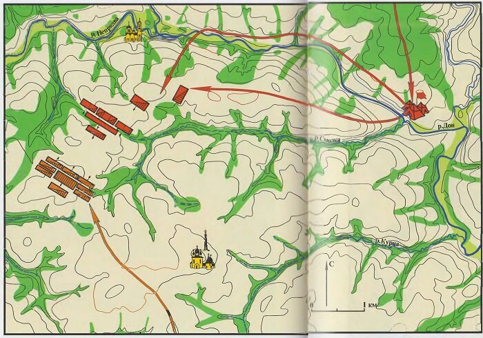 Куликово поле битва карта