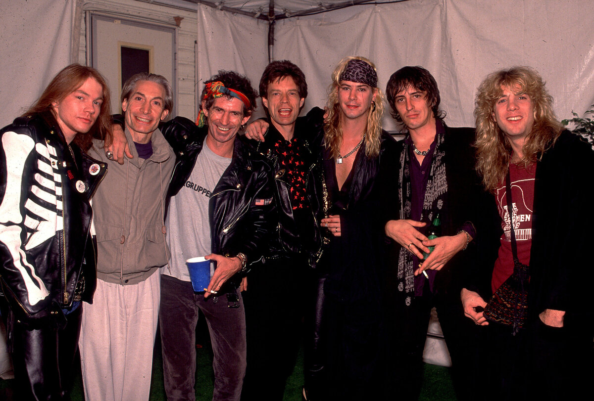The Rolling Stones and Guns'n'Roses 1989