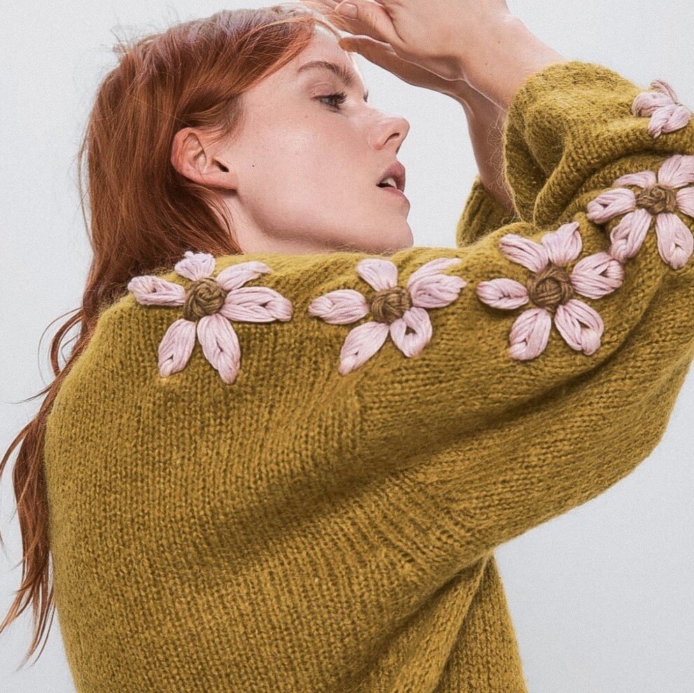 Горчичный джемпер Zara