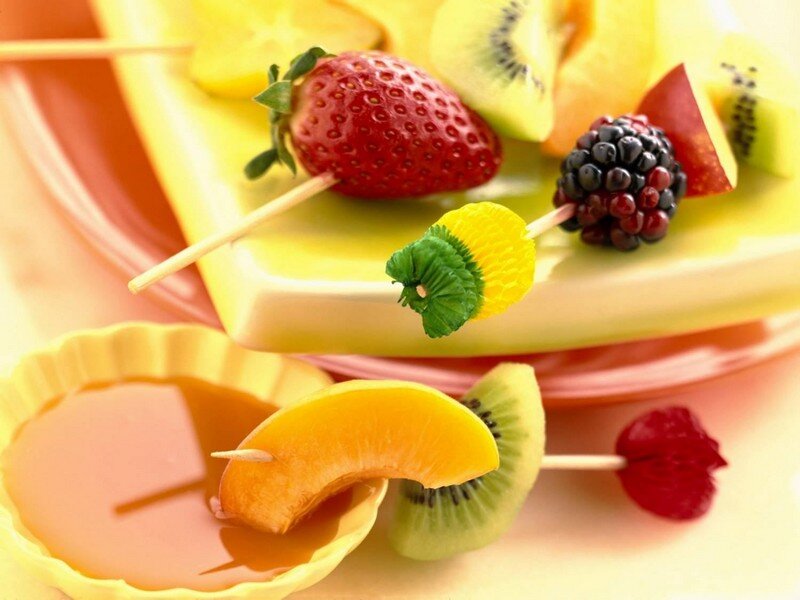 Канапе из фруктов, вкусных рецептов с фото Алимеро