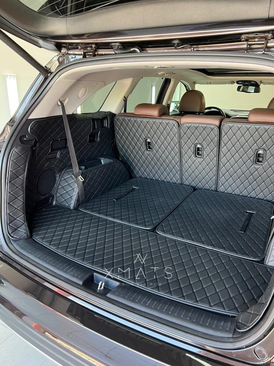 3D коврики из экокожи на KIA Sorento (UM) Prime 7 мест