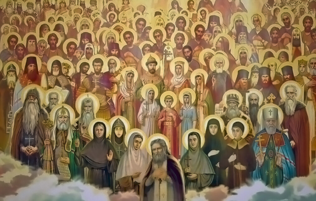 Собор всех святых (фрагмент фрески).
