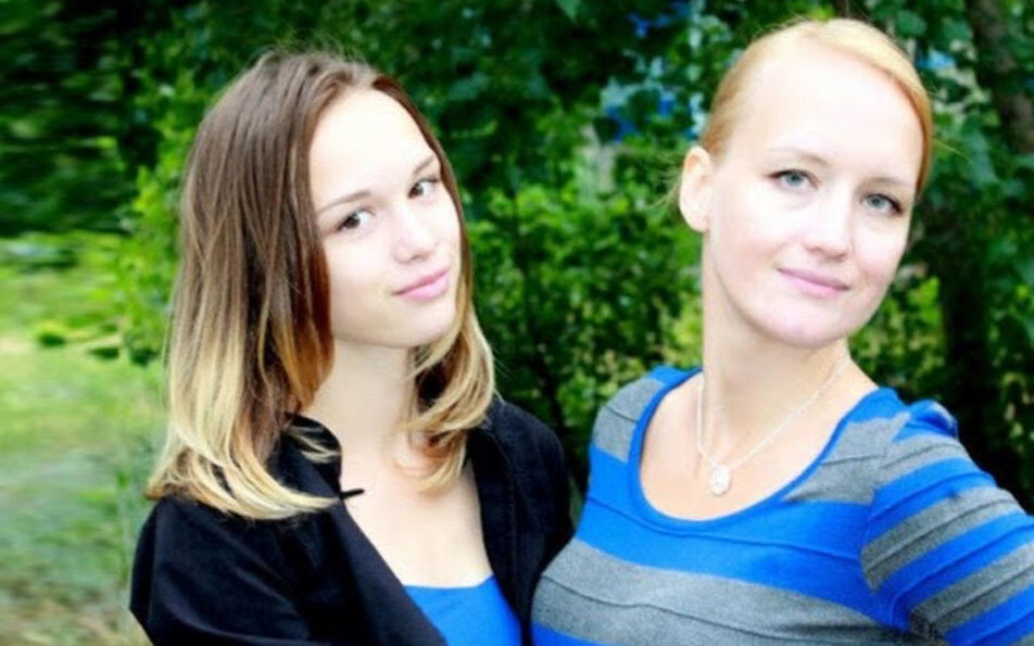 Диана Шурыгина с мамой Натальей Шурыгиной.