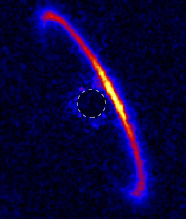 Кольцо вокруг звезды HR 4796A.
Credit: Marshall Perrin (Space Telescope Science Institute), Gaspard Duchene (UC Berkeley), Max Millar-Blanchaer (University of Toronto)