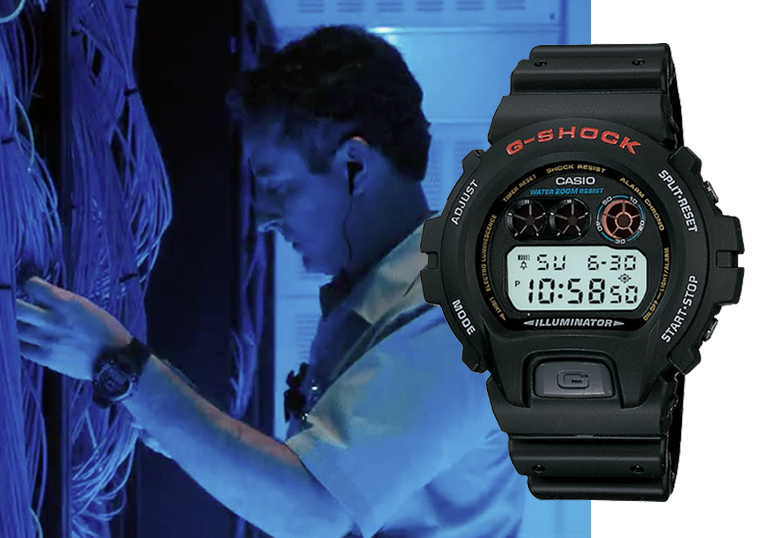 Кадр из фильма “Одиннадцать друзей Оушена” (2001). Casio G-Shock DW-6900. Источник: Warner Brothers Pictures, пресс-служба Casio