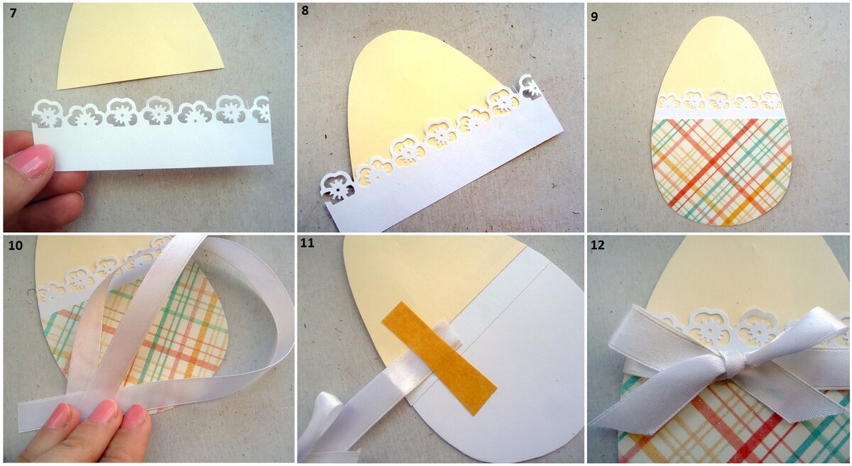 Пасхальная открытка поделка
