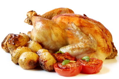 Курица в духовке с картошкой (в фольге)