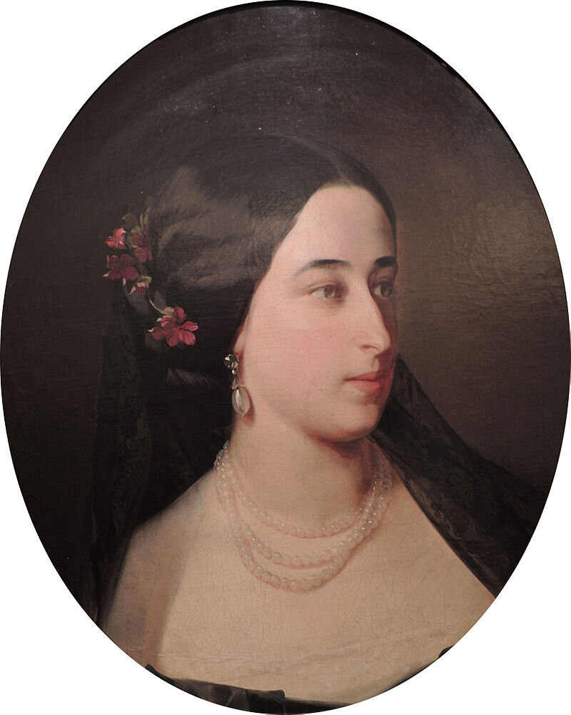 Мария Гартунг, в девичестве Пушкина (1832-1919). Именно так в представлении Л.Н. Толстого выглядела Анна Каренина. (Портрет кисти И. Макарова, 1860 год)