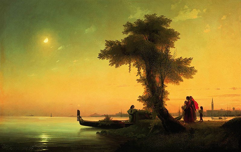И.К. Айвазовский. «Вид на венецианскую лагуну», 1841