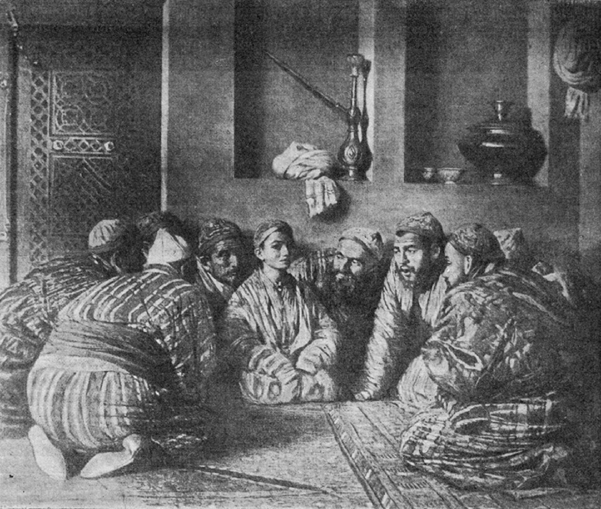 'A Bacha and his admirers' by Vasily Vereshchagin, 1868