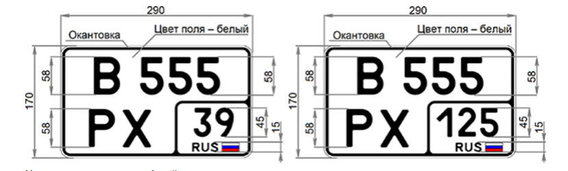 Новые знаки для автомобилей с нестандартным местом крепления