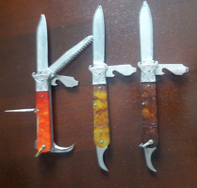 3 вида складных ножей