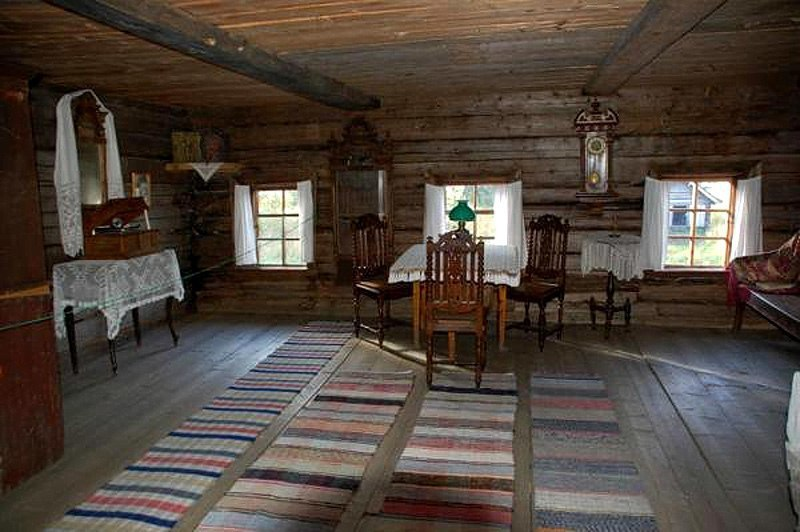Уютный быт крестьянских времён. ЗЕЛЕНАЯ ЛАМПА