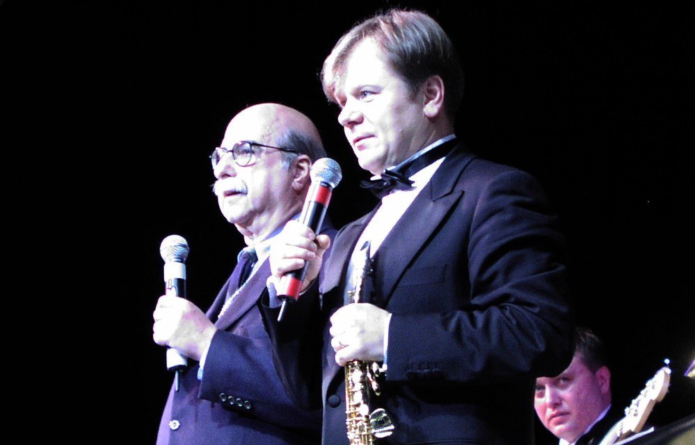 Айра Гитлер и Игорь Бутман. ГЦКЗ «Россия», фестиваль Триумф джаза», февраль 2002. Фото © Кирилл Мошков, «Джаз.Ру»