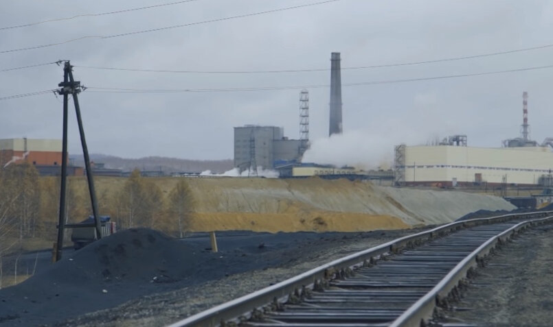 Вид на медный завод Карабаша