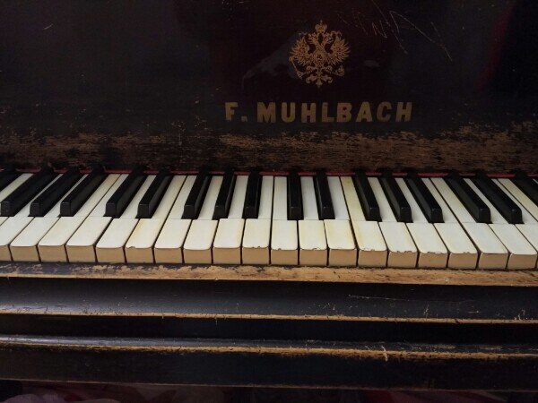 Клавиатура старого Ф.Мюльбаха. Слоновая кость.